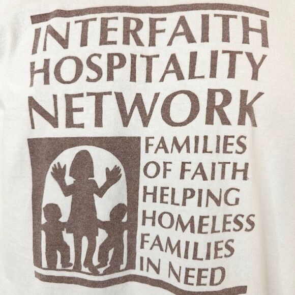 Vintage Interfaith Hospitality Network T Shirt Mens Size Small 90s Made In USA - Picture 2 of 6